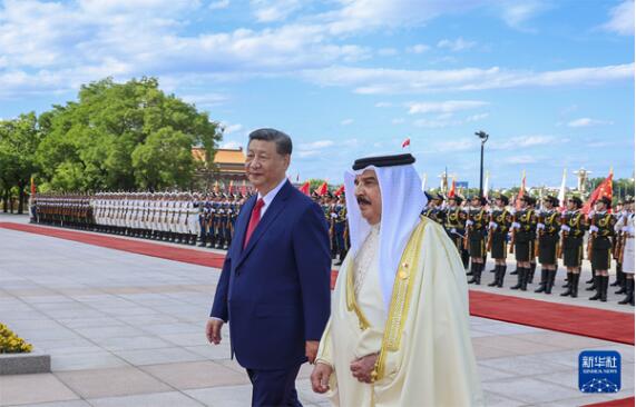 习近平同巴林国王哈马德会谈1