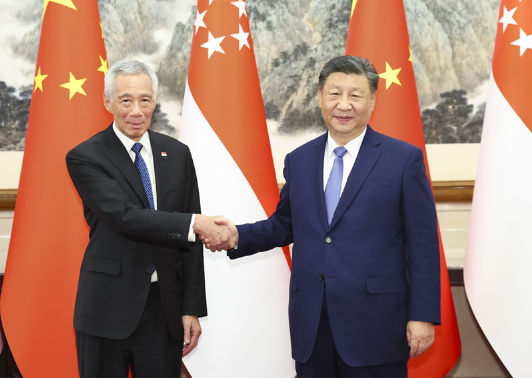 习近平会见新加坡国务资政李显龙1